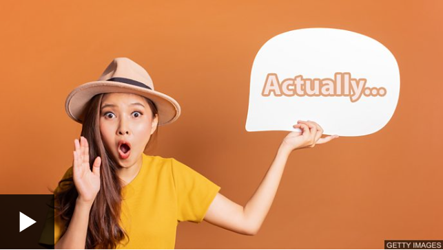 2019-12-13 “Actually” 五种使用方法